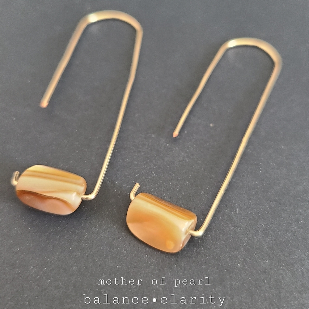 Mother of Pearl Dangle Earrings